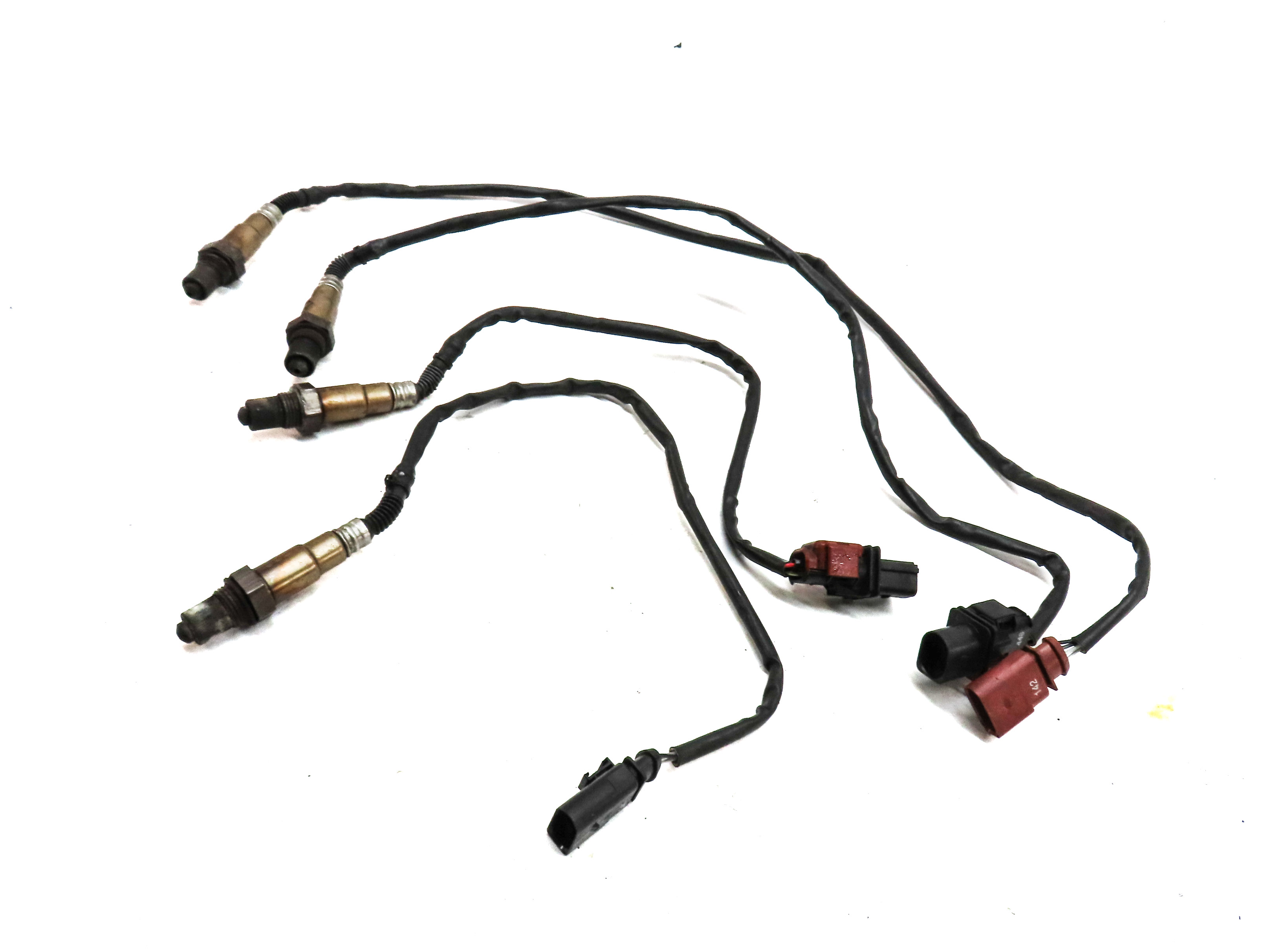 2013 PORSCHE CAYENNE (958) 3.6L (M55) ENGINE OXYGEN O2 LAMBDA PROBE SENSOR SET/4 — exact item pictured